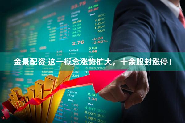 金景配资 这一概念涨势扩大，十余股封涨停！