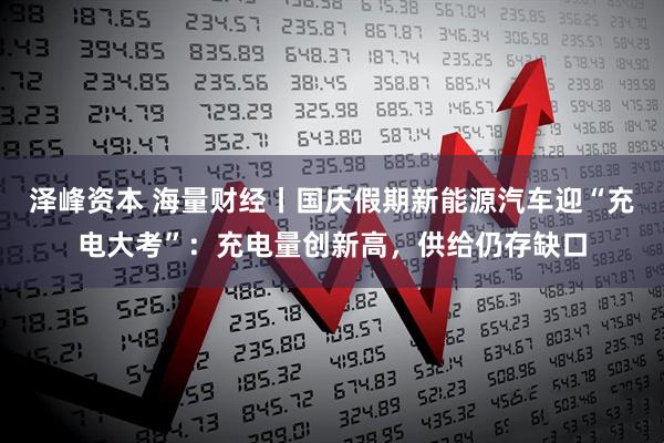 泽峰资本 海量财经丨国庆假期新能源汽车迎“充电大考”：充电量创新高，供给仍存缺口